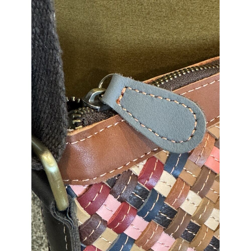 Ameri Leather Stella Woven Crossbody Shoulder Bag… - image 4